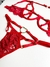 Conjunto de lingerie hot love sem bojo com aro de sustentação red na internet