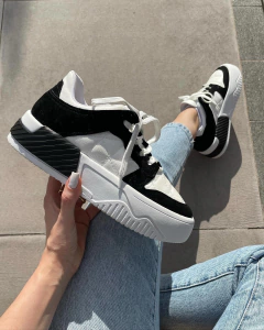 Tênis Kylie Branco e Preto - comprar online