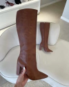 Bota Alícia Napa Destroyed Caramelo - comprar online