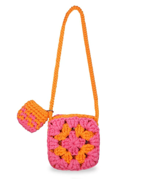 quadradinho rosa e laranja - comprar online