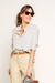 Camisa Listrada Cinza Claro