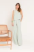 Top Crepe Patou Verde Vintage na internet
