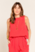 Top Crepe Patou Melancia