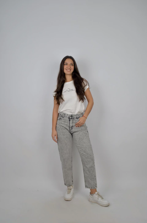 Jean Mom Grey - comprar online