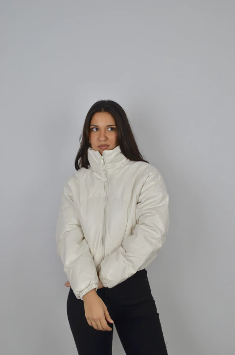 Puffer PU bolsillos - comprar online