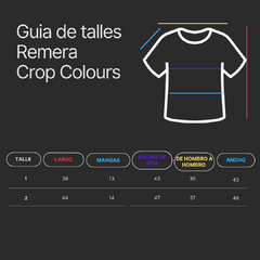 Remera crop colours en internet