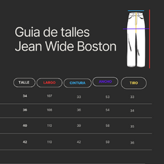 Jean super wide Boston en internet
