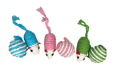 Ratita y pelota de papel x2