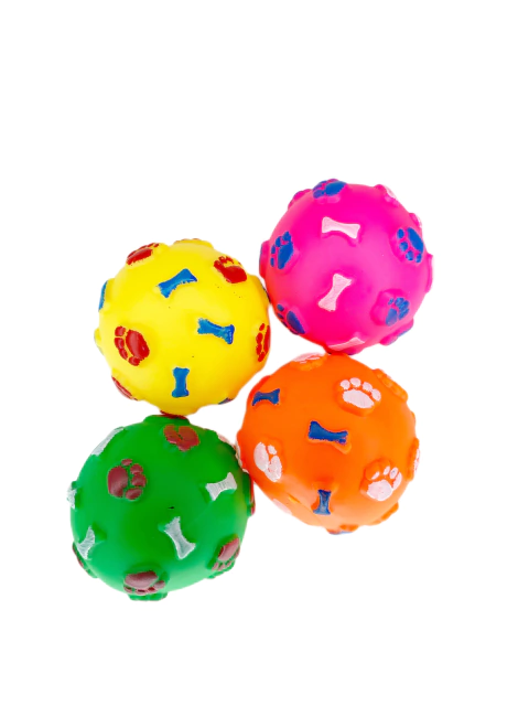Pelota chifle con huesitos y patitas
