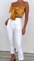 Top Moño Mostaza - comprar online