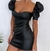 Vestido Cuero Negro - comprar online
