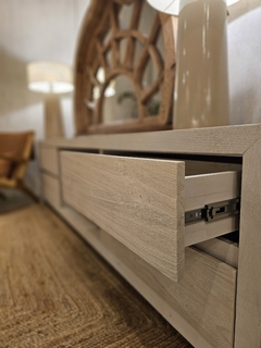 MUEBLE TV O VAJILLERO BLANCO LAVADO - comprar online