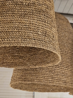 LÁMPARA DE FIBRA NATURAL 65 x 60 cm - comprar online