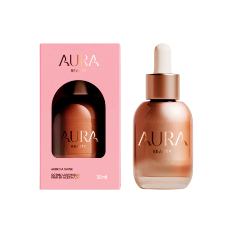 Gotas Iluminadoras primer Acetinado Aurora Shine Aura Beauty 30ml