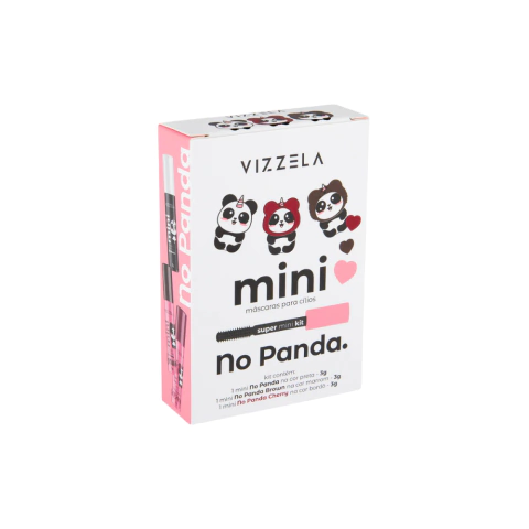 Kit Mini Máscara para Cílios Vizzela No Panda
