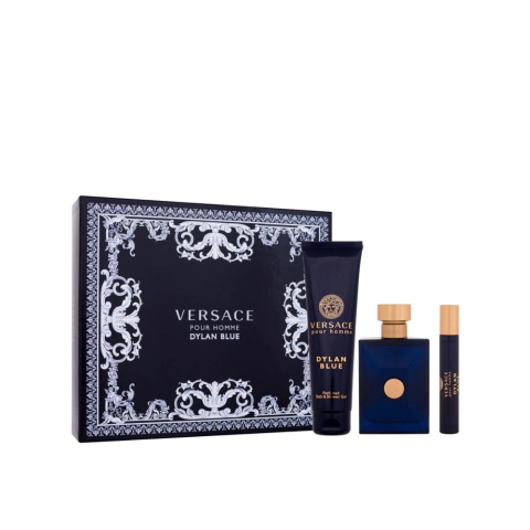 Kit Dylan Blue Versace Masculino 100ml + 10ml + Deo Stick