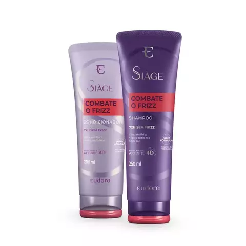 Kit Shampoo e Condicionador Eudora Siàge Combate o Frizz