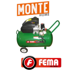 COMPRESOR FEMA 2,5HP X 100 LT.220 V.-2 RUEDAS-1 PATA - comprar online