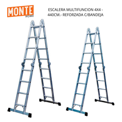 ESCALERA MULTIFUNCION 4X4 - 440CM.- REFORZADA C/BANDEJA en internet
