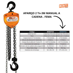 APAREJO 2 Tn-3M MANUAL A CADENA . FEMA en internet