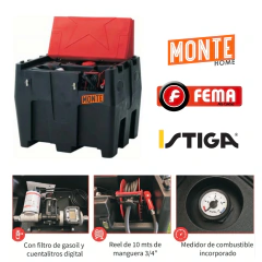 Surtidor de combustible 950 litros con Kit en internet