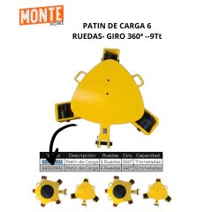 PATIN DE CARGA 6 RUEDAS- GIRO 360ª --9Tt en internet