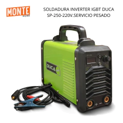SOLDADURA INVERTER IGBT DUCA SP-250-220V.SERVICIO PESADO - MONTE HOME