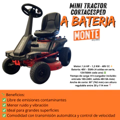 TRACTOR CORTACESPED A BATERIA 30" CASTELGARDEN en internet