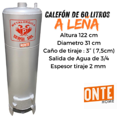 Calefón A Leña 60 Litros Economico Reforzado - comprar online