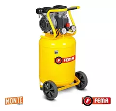 Compresor Aire Vertical Fema 50l Carter Seco Silencio Odonto