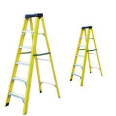 ESCALERA FIBERGLASS - 7 PELDANOS - 182 CM
