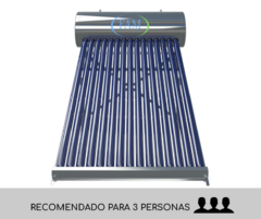 Termotanque Solar de 150 litros de Acero Inoxidable
