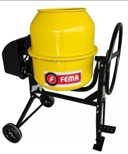 Maquina Hormigonera Mezcladora Volteo Fema 120lt Motor 375w -