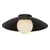 Plafon Arandela Cuia Bella 50cm - Preto e Opalino - CUI1PS01PT050 - comprar online