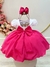 Imagem do Vestido Infantil Pink Camisa Branca C/ Lenço e Broche de Laço