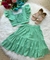 Conjunto Meninas Verde Cropped e Saia Mid Luxo - comprar online