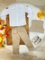 Conjunto Social Colete Calça Gravata Caqui e Camisa Branca - Sol Kids