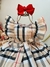 Vestido Infantil Xadrez Bege Tartan Colorido Candy Luxo - comprar online