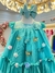 Vestido Infantil Bebê Verde Jardim Encantado Luxo - comprar online