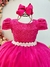 Vestido Infantil Longo Rosa Tule Com Renda Casamentos - comprar online