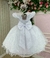 Vestido Jardim Encantado Batizado Branco - Sol Kids