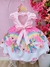 Vestido Infantil Unicórnio Rosa Acompanha Tiara na internet