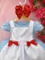 Vestido Infantil Azul Alice no País das Maravilhas Luxo - comprar online