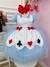 Vestido Infantil Azul Alice no País das Maravilhas Luxo - Sol Kids