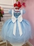Imagem do Vestido Infantil Azul Alice no País das Maravilhas Luxo