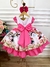 Vestido Infantil Confeitaria da Minnie Peito Com Strass