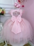 Vestido Infantil Jardim Encantado Peito Nervura C/ Pompons na internet