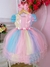 Vestido Infantil Jardim Encantado Aplique Flores Borboletas - Sol Kids