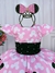 Vestido Infantil Minnie Rosa Com Pérolas Festas na internet