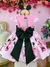 Vestido Infantil Minnie Rosa Com Pérolas Festas
